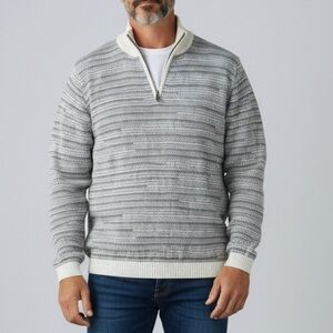 All Alpaca 100% Alpaca Sweater Quarter Zip Pullover Peru Size L